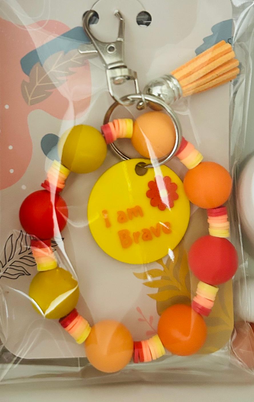 I'm Brave Bracelet/ Keychain