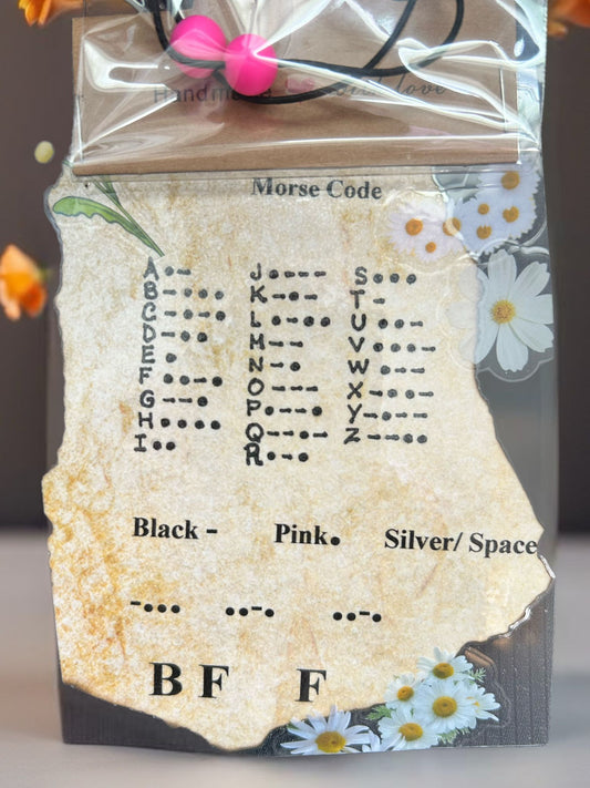 BFF Friendship Code Morse Bracelet