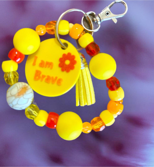 I'm Brave Bracelet/ Keychain