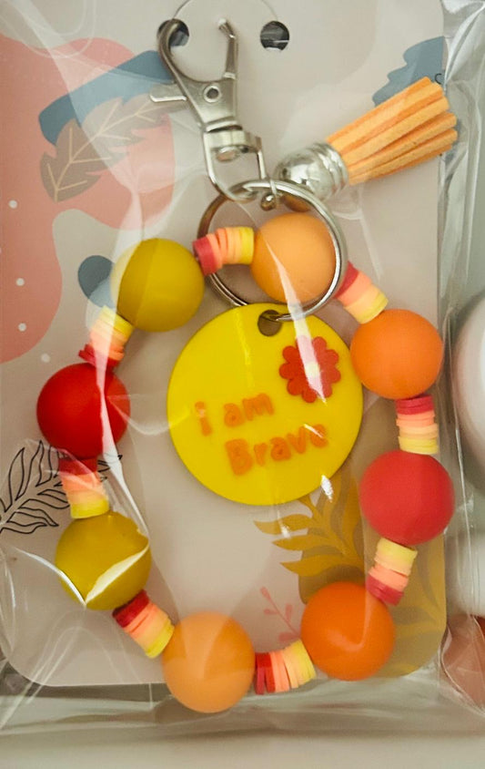 I'm Brave Bracelet/ Keychain